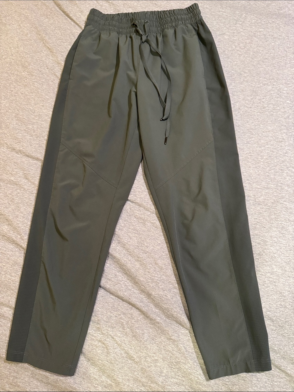 Layer 8 Olive Drawstring Track Joggers with Side Panels